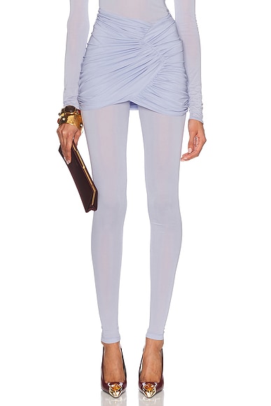 Alexandre Vauthier Mini Wrap Skirt in Iris