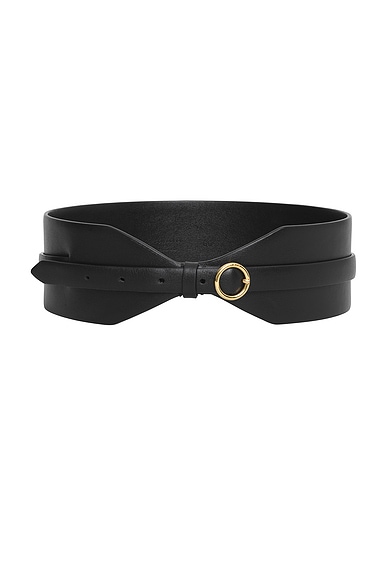 ALAÏA  Wide Belt in Noir