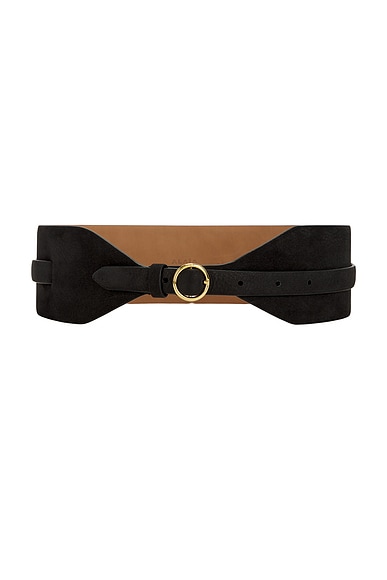 ALAÏA Large Belt in Noir