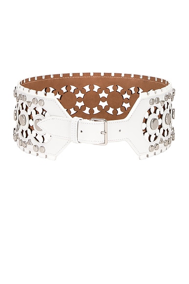 Perforated & Studs Belt