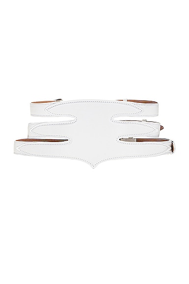 Shop Alaïa Multi Belt In Blanc Optique