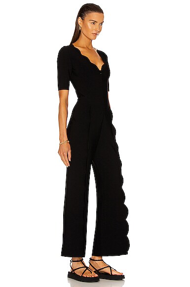 ALAÏA MAILLE FESTON JUMPSUIT,ALIA-WC1