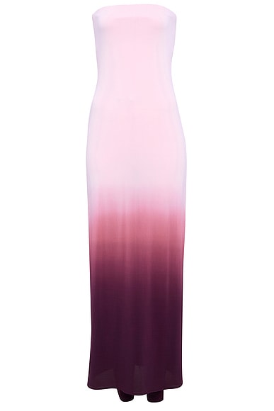 ALAÏA Layered Jumpsuit in Aubergine