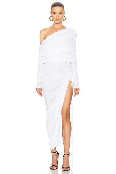 Off white asymmetric dress outlet