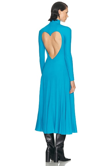 ALA?A Heart Dress in Turquoise