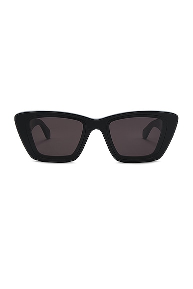 Lettering Logo Rectangular Sunglasses