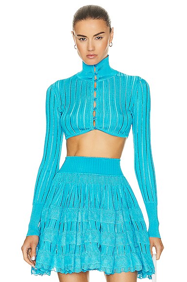 Micro Stripe Long Sleeve Cardigan