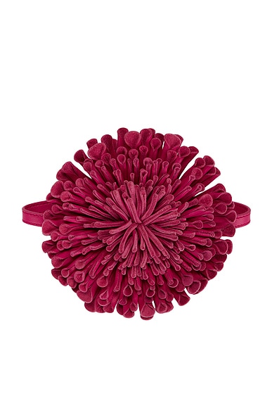 Leather Flower Necklace