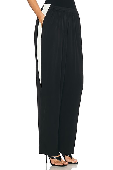 ALAÏA Straight Pant in Noir Alaia