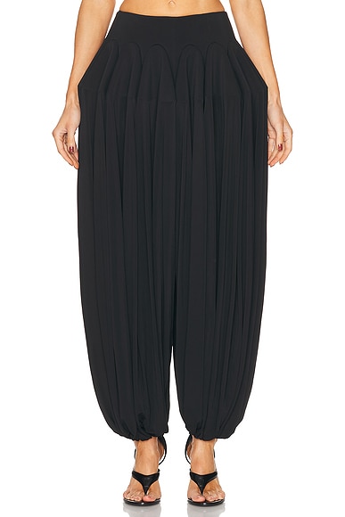 ALAÏA Basque Pant in Noir Alaia