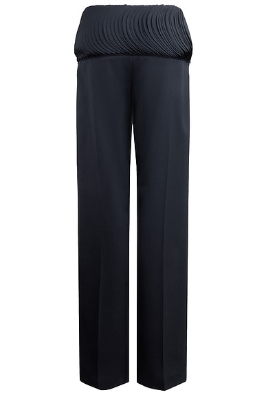 ALAÏA Wide Leg Trouser in Noir