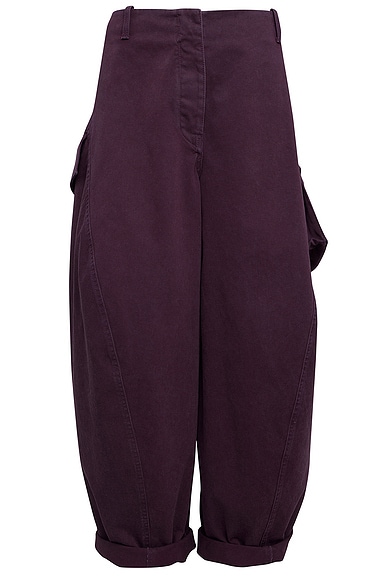 ALAÏA Cargo Pant in Aubergine
