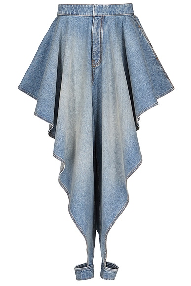 ALAΪA Panelled Pants in Faded Blue