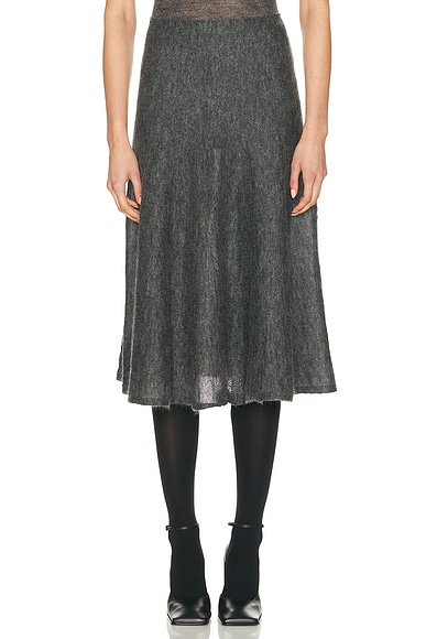 ALAÏA Circle Skirt in Gris Chine