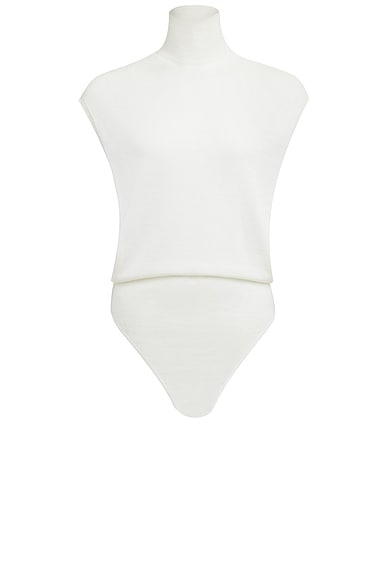 【関税&送料込】Alaia Sleeveless Bodysuit In Ribbed Viscose ALAIA - Sleeveless bodysuit in ribbed viscose | Leam Roma