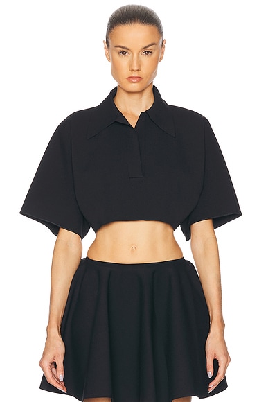 Crop Polo Top