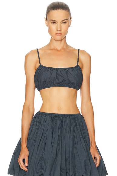 Pleated Bralette Top