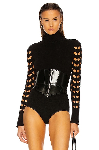 High Neck Fitted Bodysuit