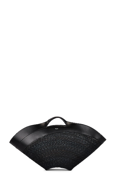 Alaïa Khaima Large Basket Top-handle Bag In Noir