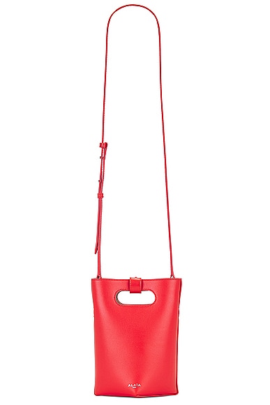 ALAÏA Folded Small Tote Bag in Red