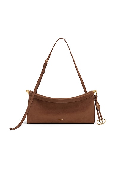 ALAÏA Medium Le Click East West Bag in Terre D'ombre