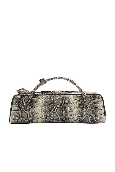 ALAÏA Teckel Clutch in Blanc & Noir