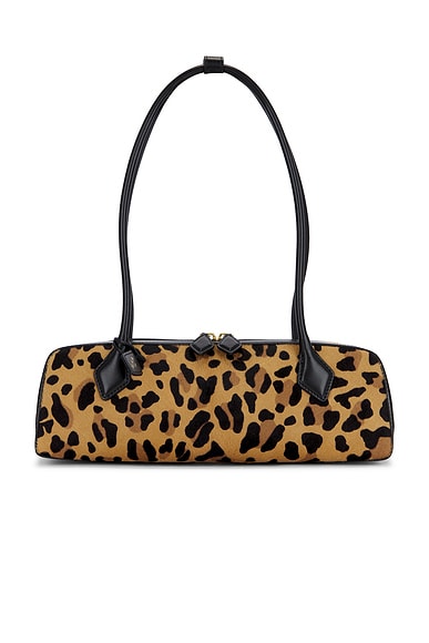 ALAÏA Medium Teckel Bag in Brun Sepia