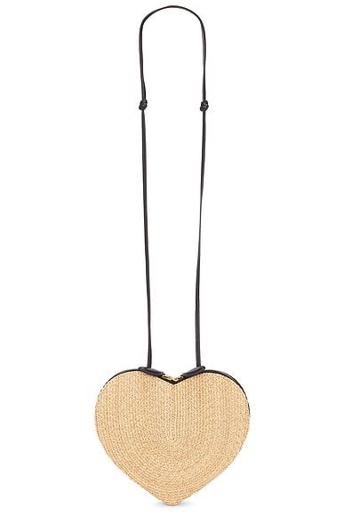 ALAΪA Le Coeur Shoulder Bag in Naturel