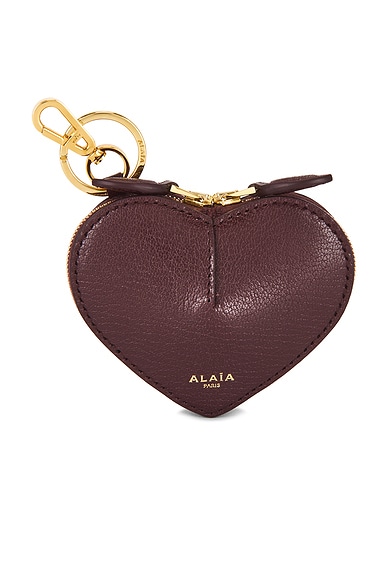 ALAΪA Coin Purse in Rouge Grenat