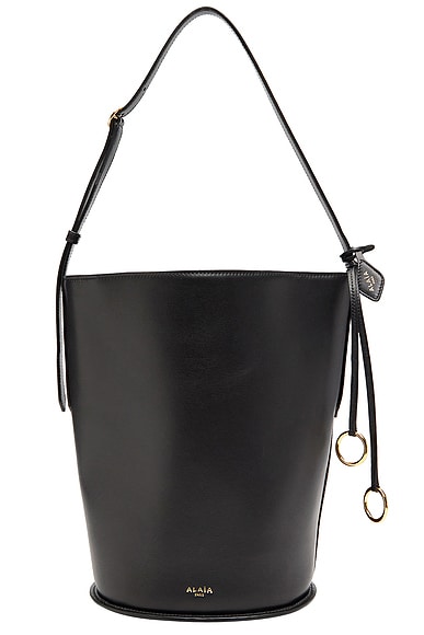ALAΪA Small Bucket Bag in Noir