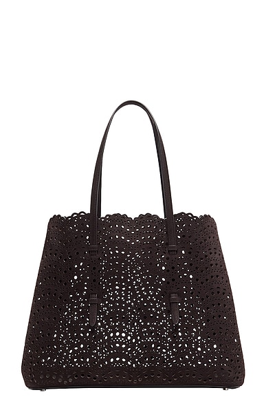 ALAÏA Mina 37 Bag in Brun Fume