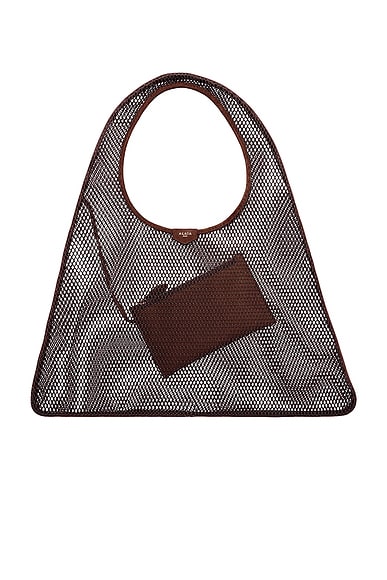 ALAÏA One Piece Hobo Bag in Brun Fonce