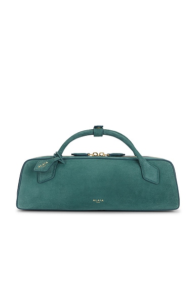 ALAΪA Le Teckel Clutch in Vert De Gris