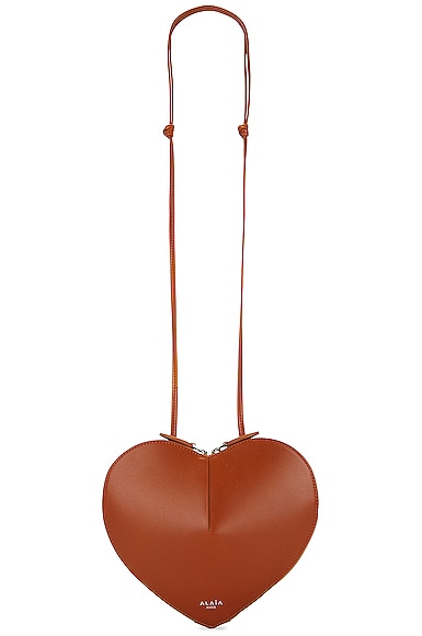 Alaïa Le Coeur heart-shaped leather shoulder bag - Women - Gold Cross-body Bags