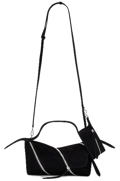 ALAÏA Le Zip Shoulder Bag in Black