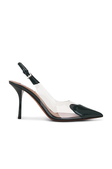 ALAÏA Slingback Pump in Vert Bouteille