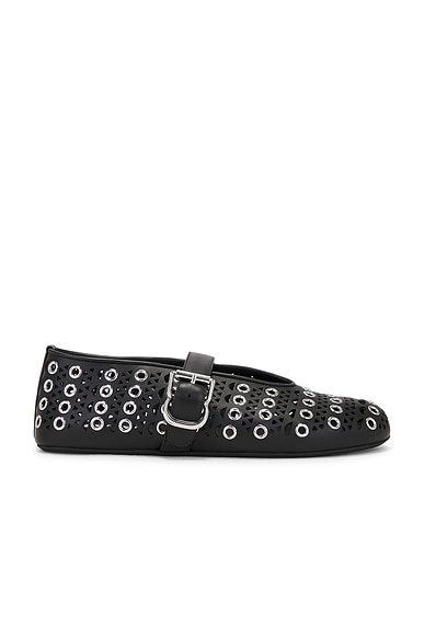 ALAÏA Ballet Flat in Black