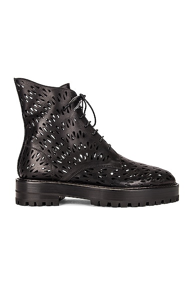 Leather Laser Cut Boots