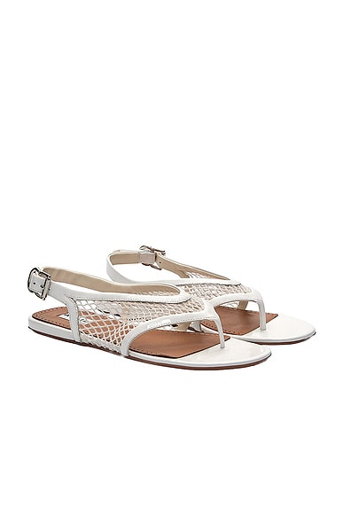Fishnet Flat Sandal