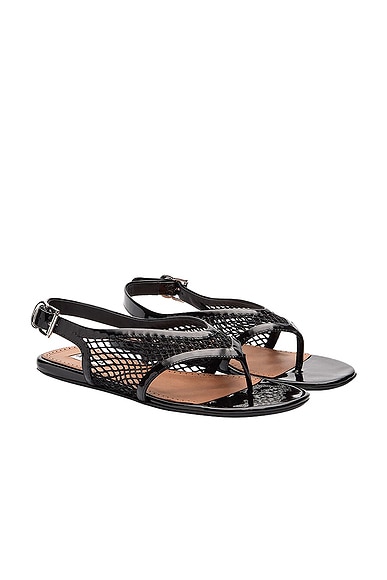 Fishnet Flat Sandal