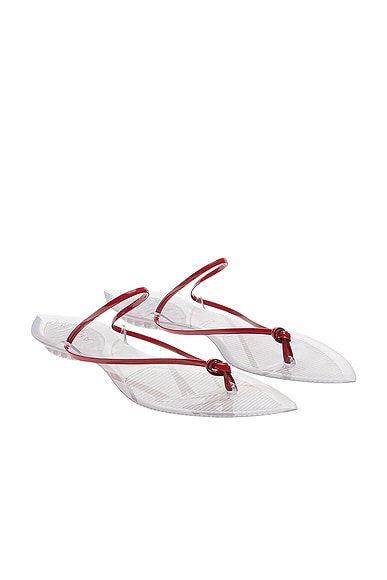 Invisible Jelly Thong Sandal