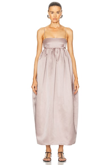 Adam Lippes Liet Dress in Smokey Amethyst