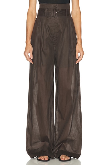 Adam Lippes Jericho Pant in Ebony
