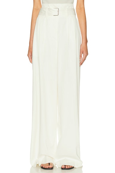 Adam Lippes Jericho Pant in Ivory