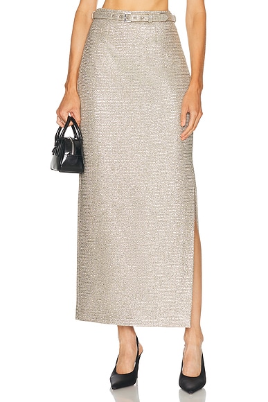 Adam Lippes Leto Skirt in Champagne