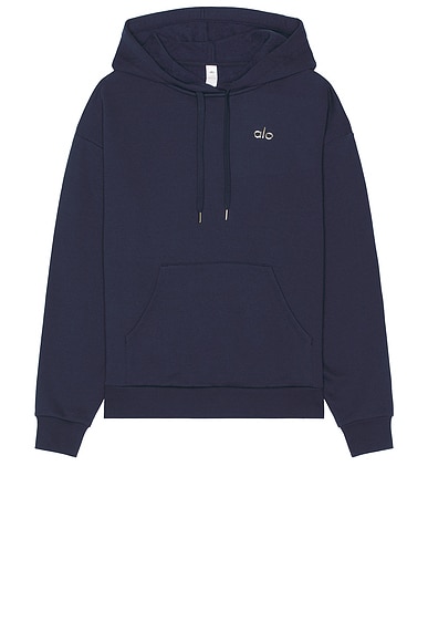 alo Accolade Hoodie in Navy | FWRD