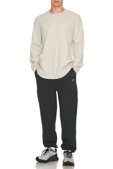 Elevate Waffle Long Sleeve Crew