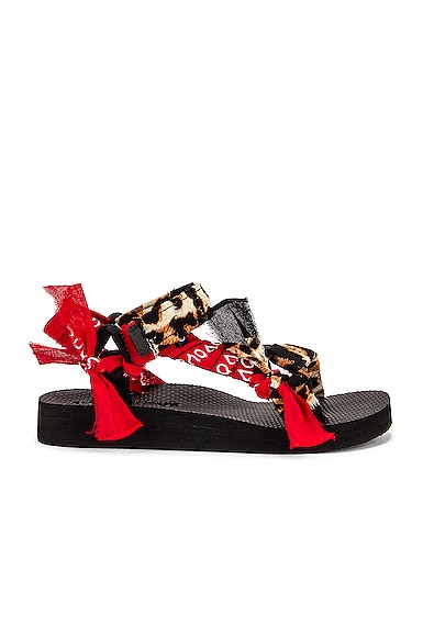 Arizona Love Trekky Leo Bandana Sandal in Red