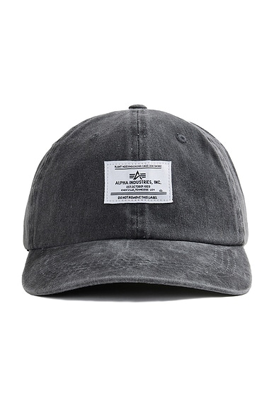 ALPHA INDUSTRIES Battlewash Cap in Black