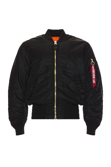 ALPHA INDUSTRIES MA-1 Blood Chit Bomber in Black